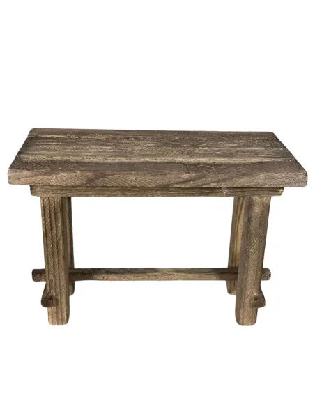 Tavolo in legno scuro per statue da 30 cm