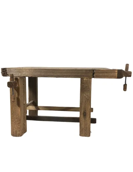 Woodworker’s wooden workbench for 30 cm Nativity figures