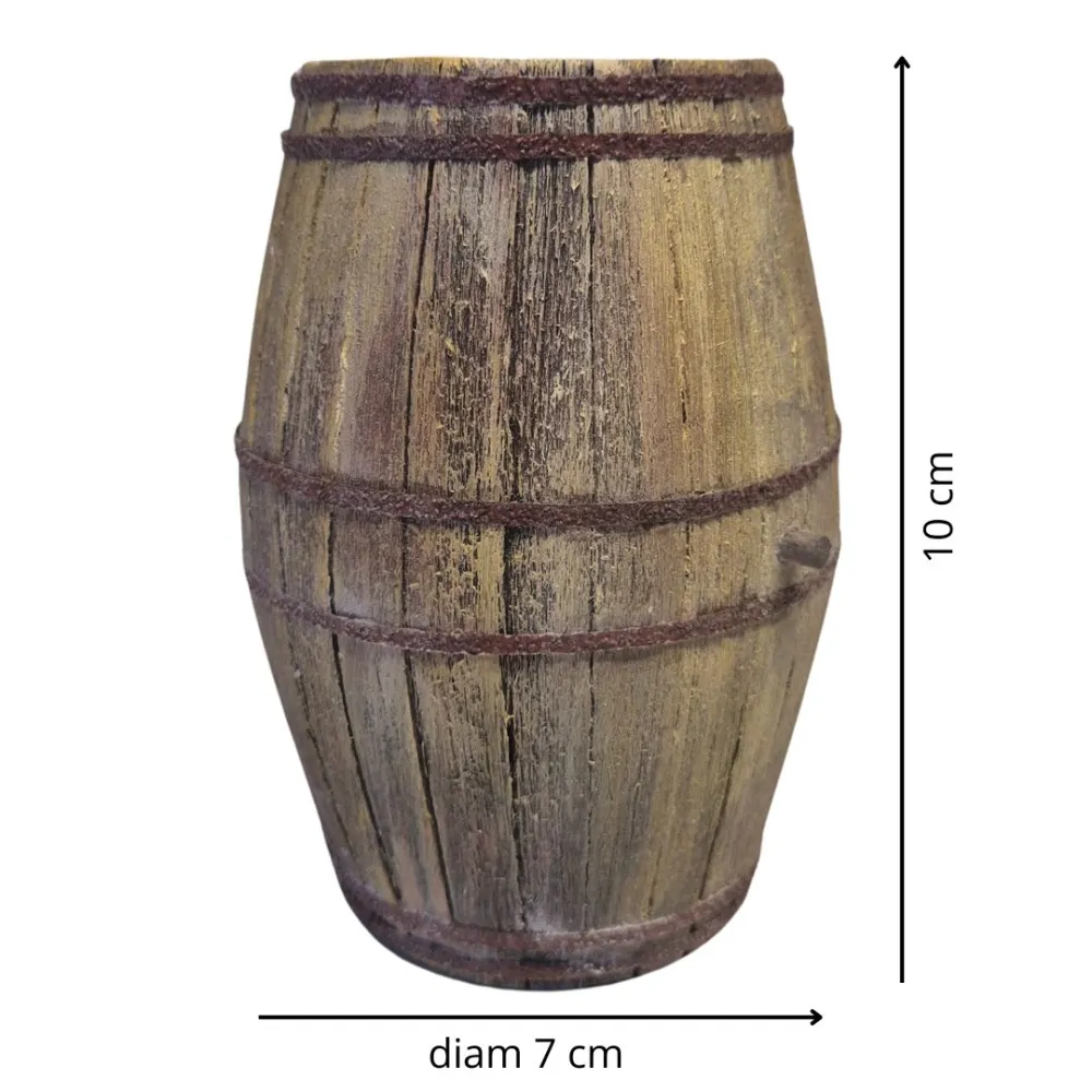 Balsa wood barrel for 20 cm nativity figures