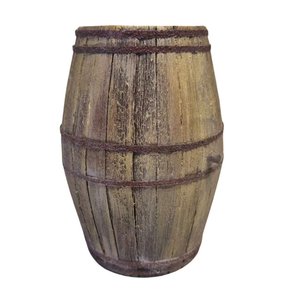 Miniature balsa wood barrel for 30 cm nativity figures