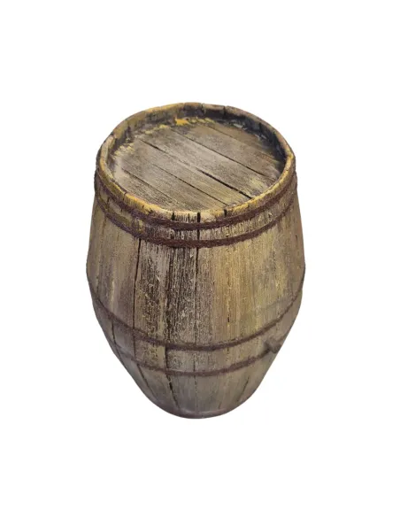 Miniature balsa wood barrel for 30 cm nativity figures