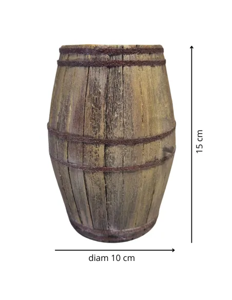 Miniature balsa wood barrel for 30 cm nativity figures