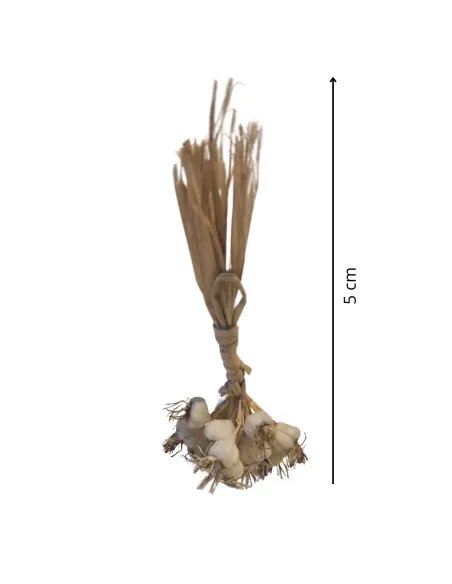 Mazzetto di aglio in cera per statue da 15-20 cm