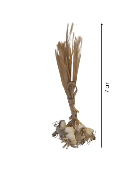 Mazzetto di aglio in cera per statue da 25-30 cm