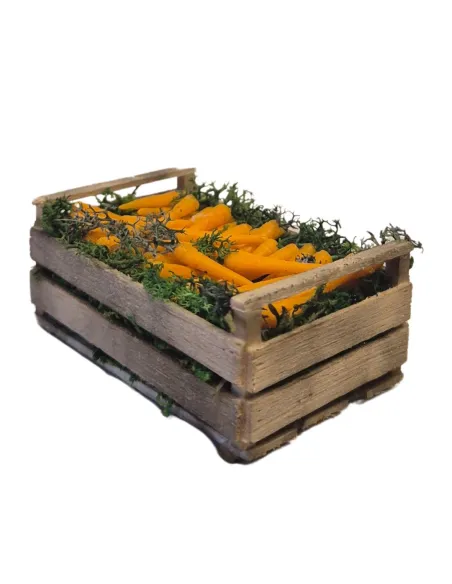 Wax Crate of Carrots for 15–20 cm Nativity Figures