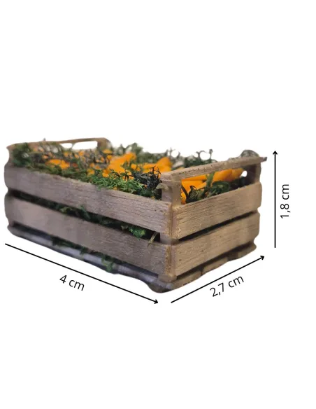 Wax Crate of Carrots for 15–20 cm Nativity Figures