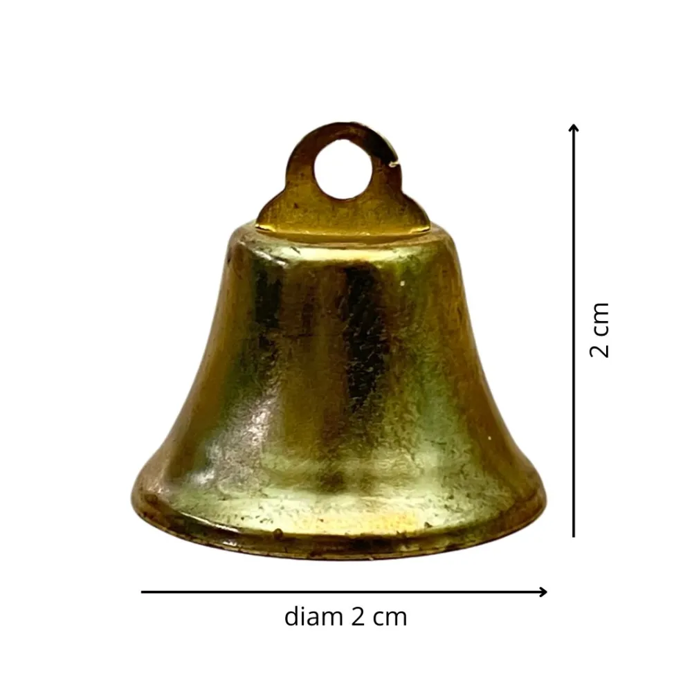 Brass-Finished Metal Bell for 15 cm Nativity Figures