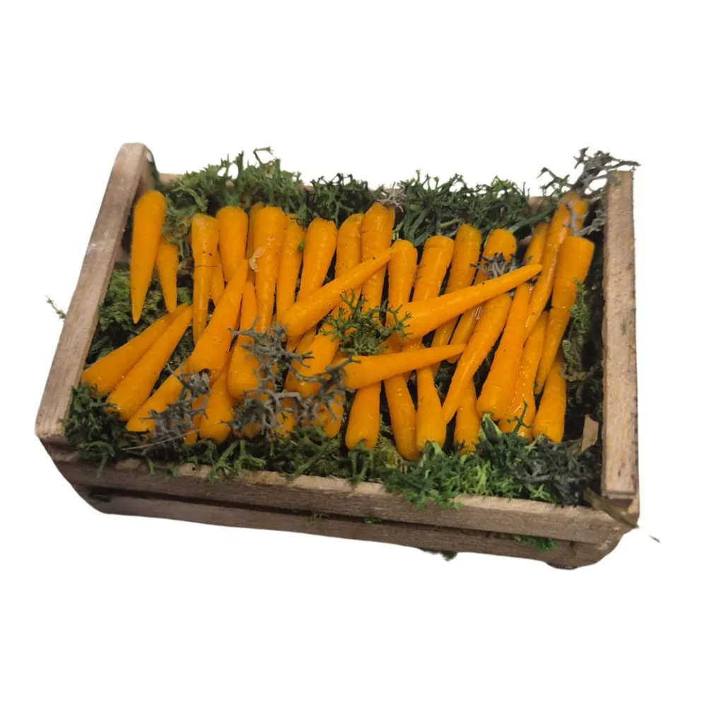 Wax Crate of Carrots for 25–30 cm Nativity Figures
