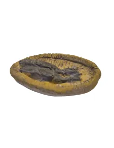 Cesto con pesce in gesso per statue da 30 cm 2