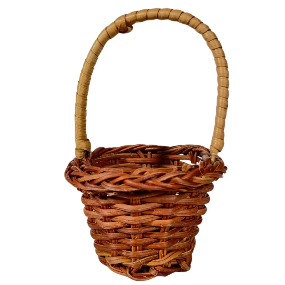 Oval Basket with Handle for 25–30 cm Nativity Figures