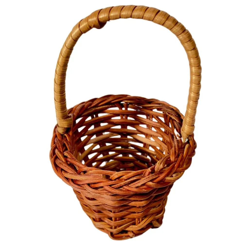 Oval Basket with Handle for 25–30 cm Nativity Figures