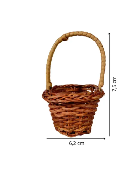 Oval Basket with Handle for 25–30 cm Nativity Figures