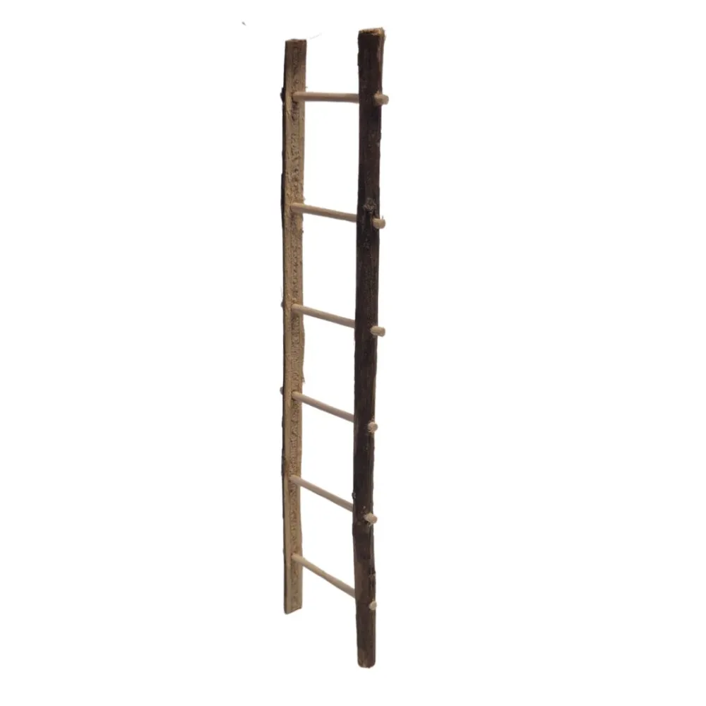 Scala contadina in legno per statue da 10 cm