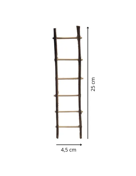 Scala contadina in legno per statue da 20 cm