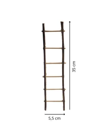 Scala contadina in legno per statue da 30 cm