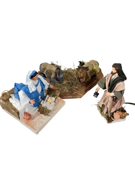 Set Natività "Quality" in movimento 30 cm