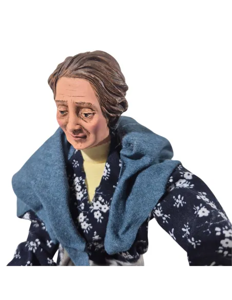 Animated "Lux" Woman Ironing with a Charcoal Iron - 30 cm