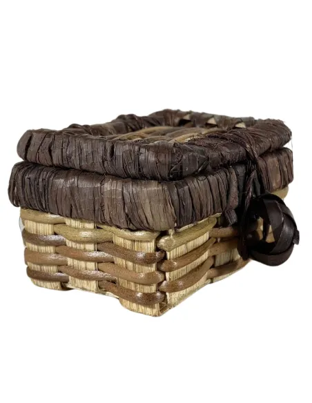 Baule in vimini per statue da 20 cm