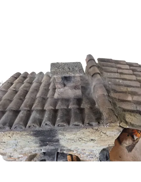 Animated "Lux" Traditional Baker with Real Smoke Effect - 30 cm