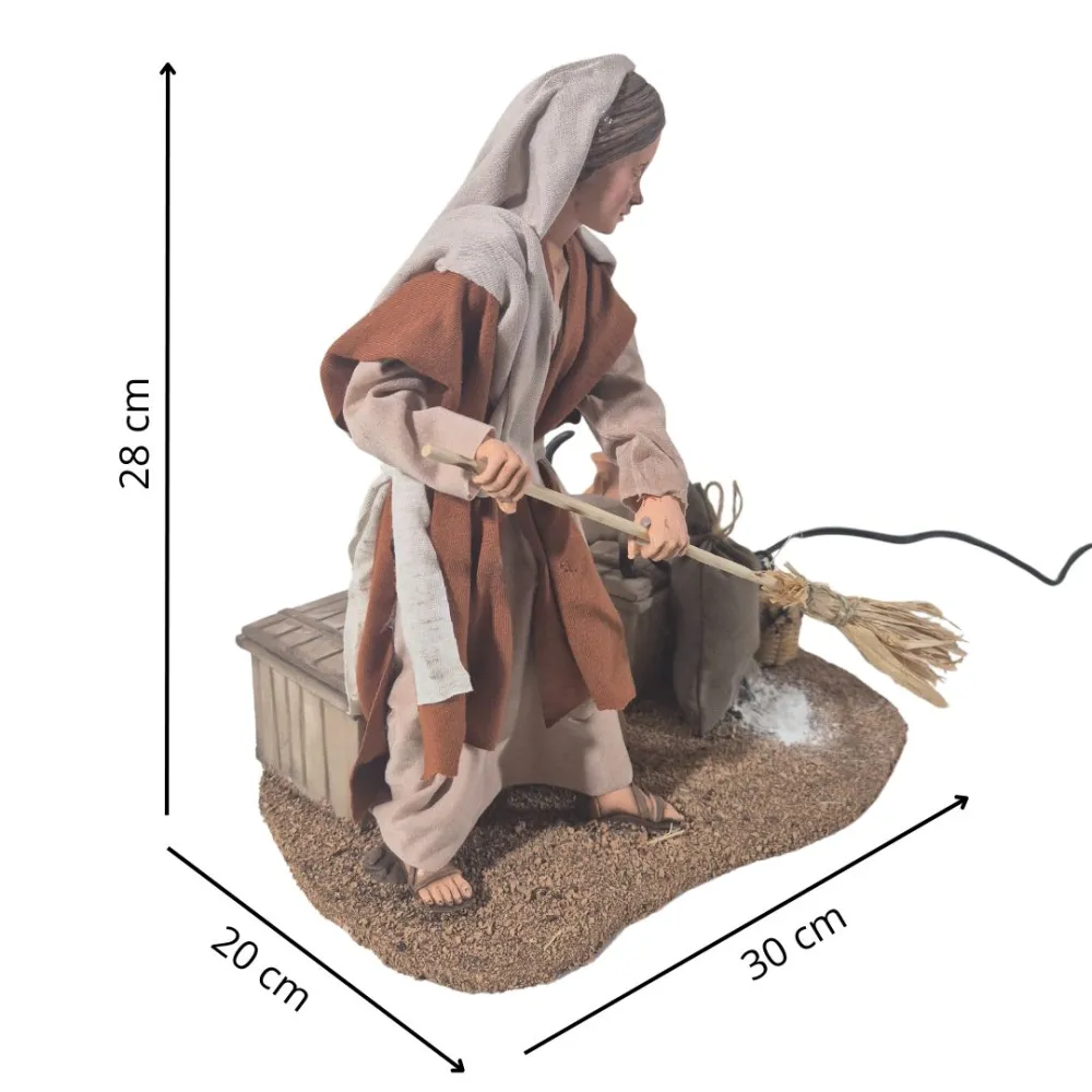 Animated Palestinian Woman Chasing a Mouse - 30 cm