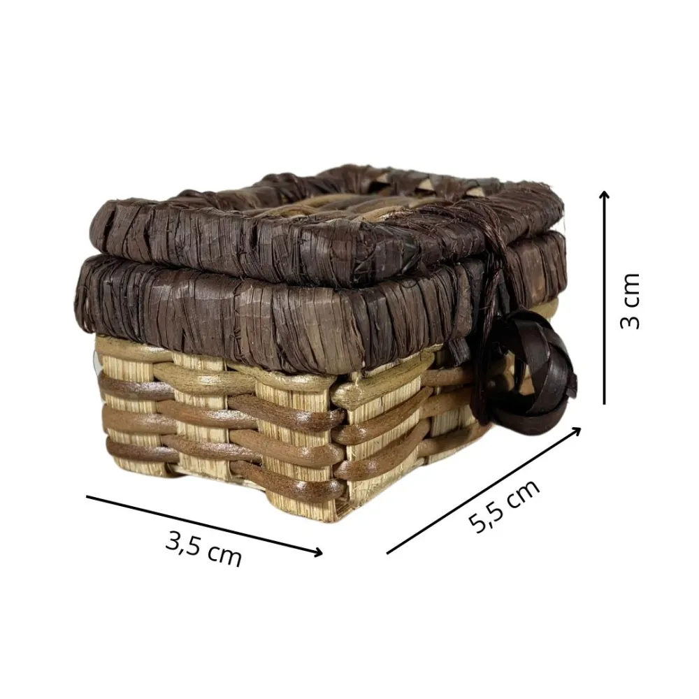 Wicker Storage Chest for 20 cm Nativity Figures