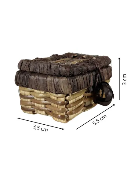 Baule in vimini per statue da 20 cm