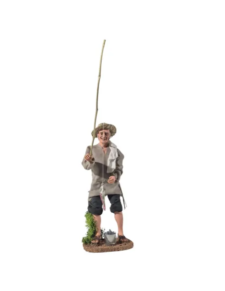 Animated Traditional Standing Fisherman - 30 cm
