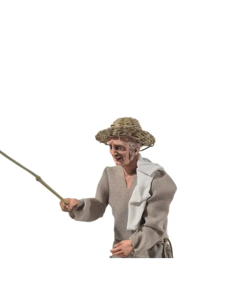 Animated Traditional Standing Fisherman - 30 cm