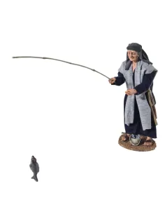 Animated Palestinian Standing Fisherman - 30 cm