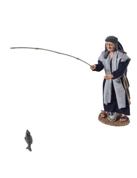 Animated Palestinian Standing Fisherman - 30 cm