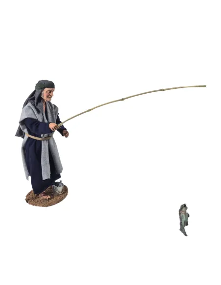 Animated Palestinian Standing Fisherman - 30 cm