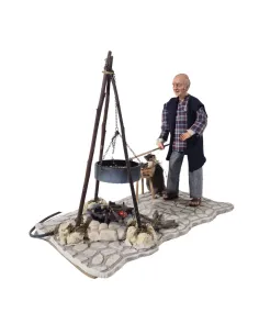 Animated Chestnut Roaster with Fire - 30 cm