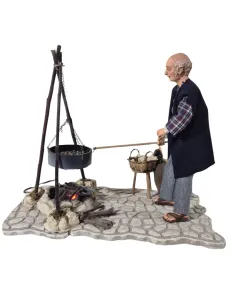 Animated Chestnut Roaster with Fire - 30 cm 2
