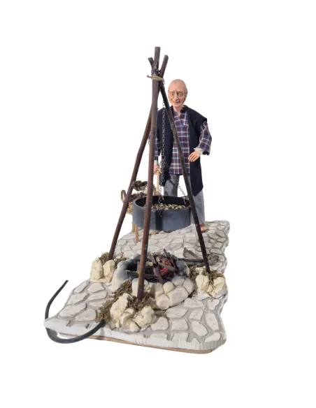 Animated Chestnut Roaster with Fire - 30 cm