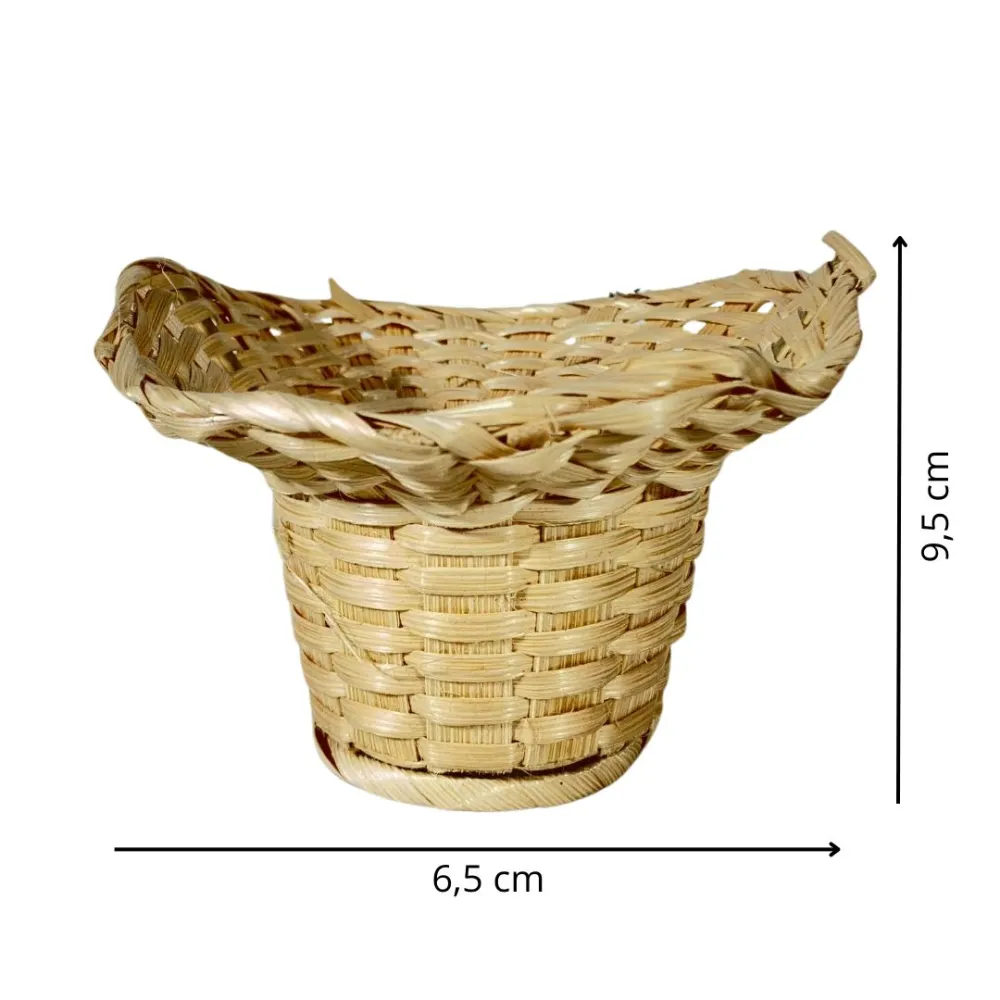 Large Wicker Basket for 30–35 cm Nativity Figures
