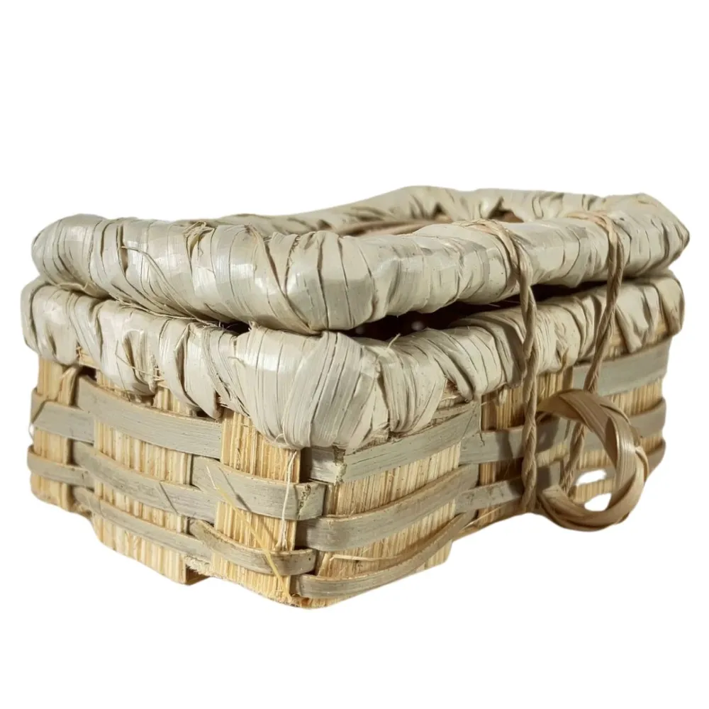 Wicker Storage Chest for 20–25 cm Nativity Figures