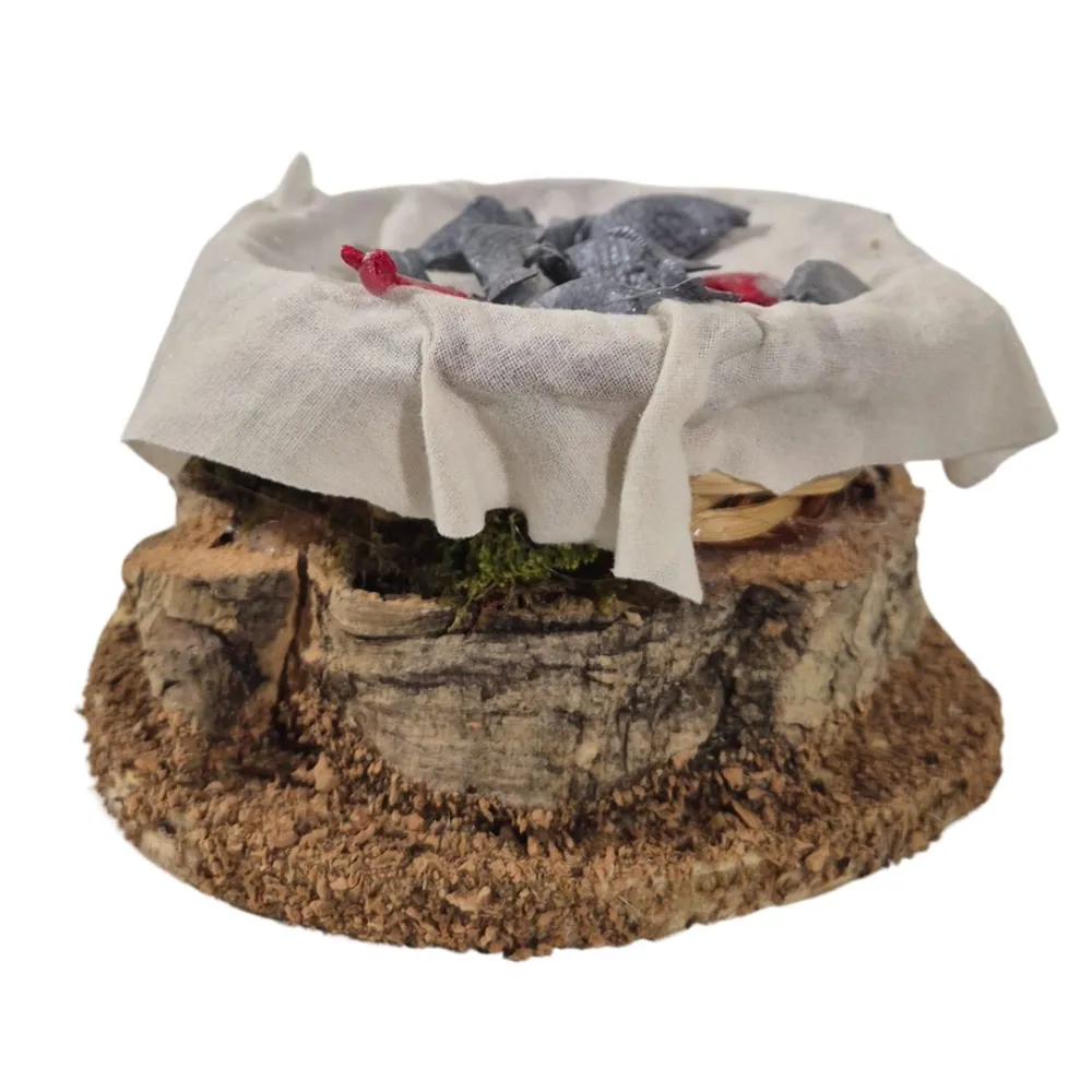 Animated Basket of Fish for 30 cm Nativity Figures