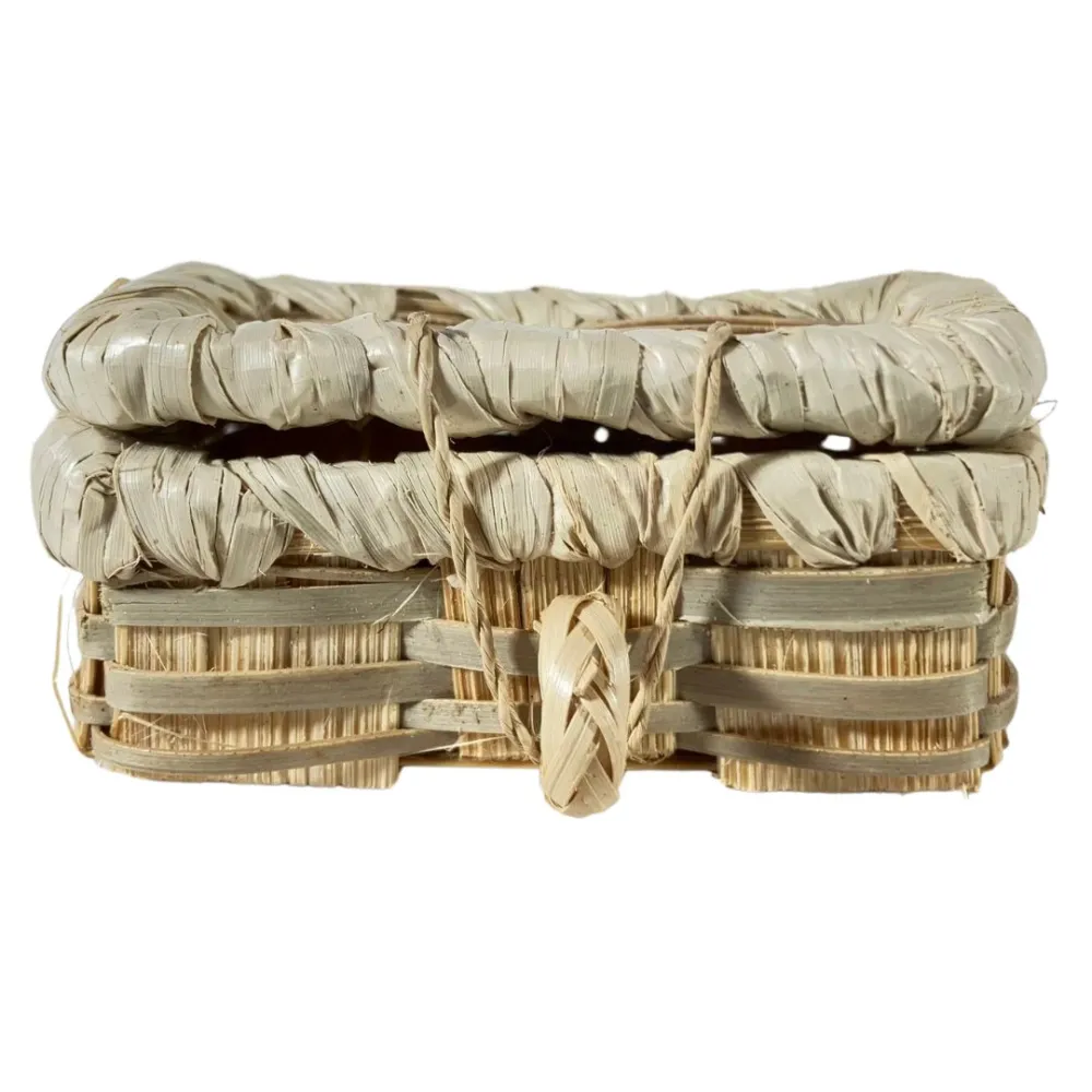 Wicker Storage Chest for 20–25 cm Nativity Figures