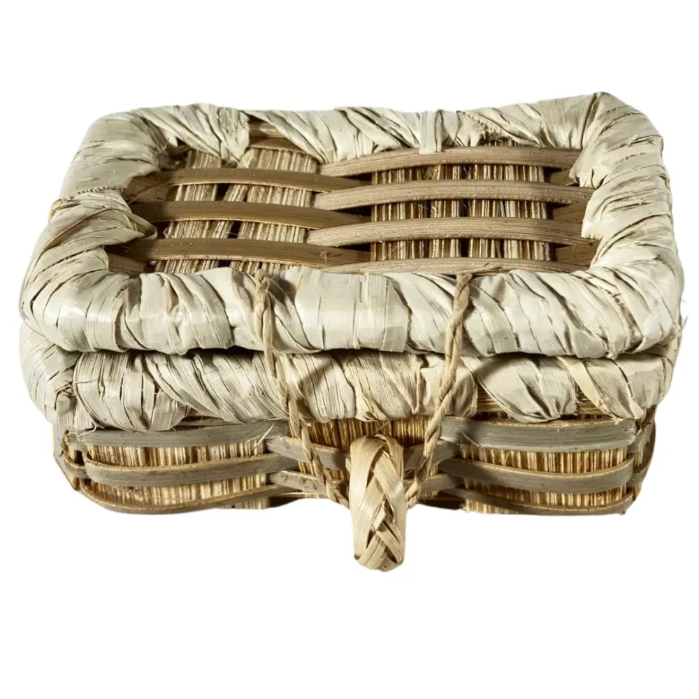Wicker Storage Chest for 20–25 cm Nativity Figures