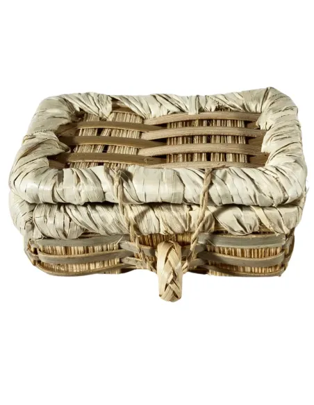 Wicker Storage Chest for 20–25 cm Nativity Figures