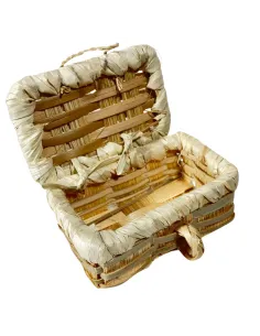 Wicker Storage Chest for 20–25 cm Nativity Figures