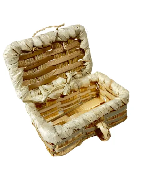 Wicker Storage Chest for 20–25 cm Nativity Figures
