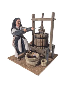 Animated Palestinian Grape Press Worker - 30 cm