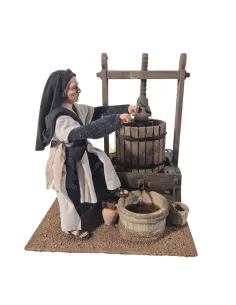 Animated Palestinian Grape Press Worker - 30 cm 2