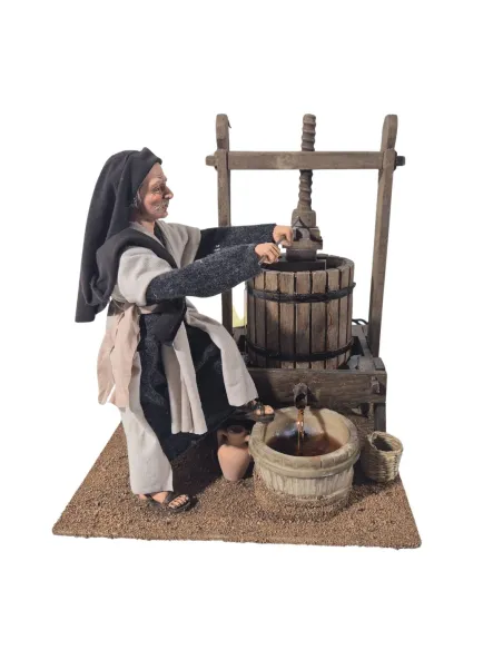 Animated Palestinian Grape Press Worker - 30 cm