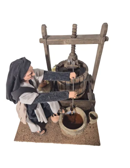 Animated Palestinian Grape Press Worker - 30 cm