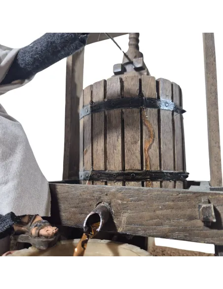 Animated Palestinian Grape Press Worker - 30 cm