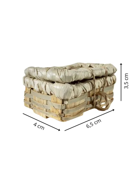 Wicker Storage Chest for 20–25 cm Nativity Figures