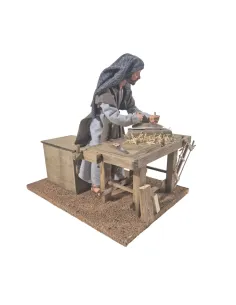 Animated Palestinian Carpenter Planing Wood - 30 cm 2