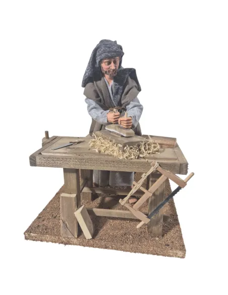 Falegname palestinese che pialla in movimento 30 cm